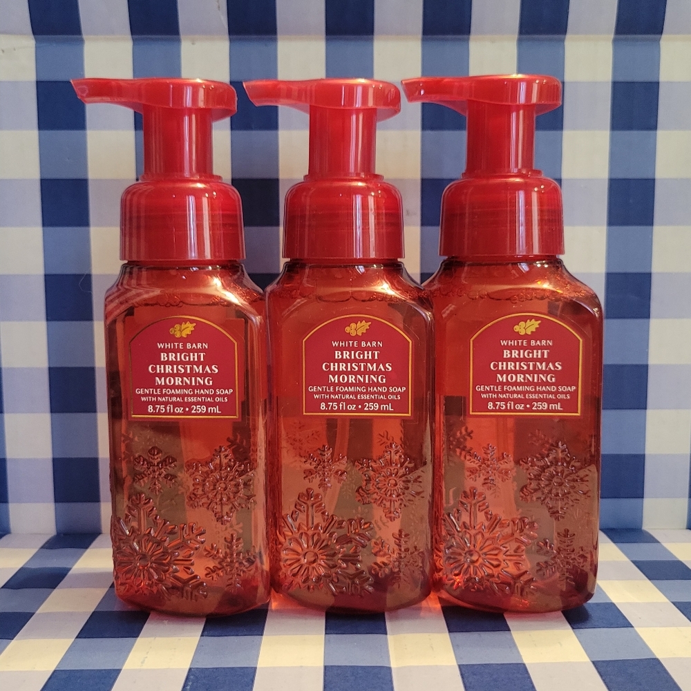 Bath & Body Works Foaming Hand Soap, Bright Christmas Morning, 3 pk